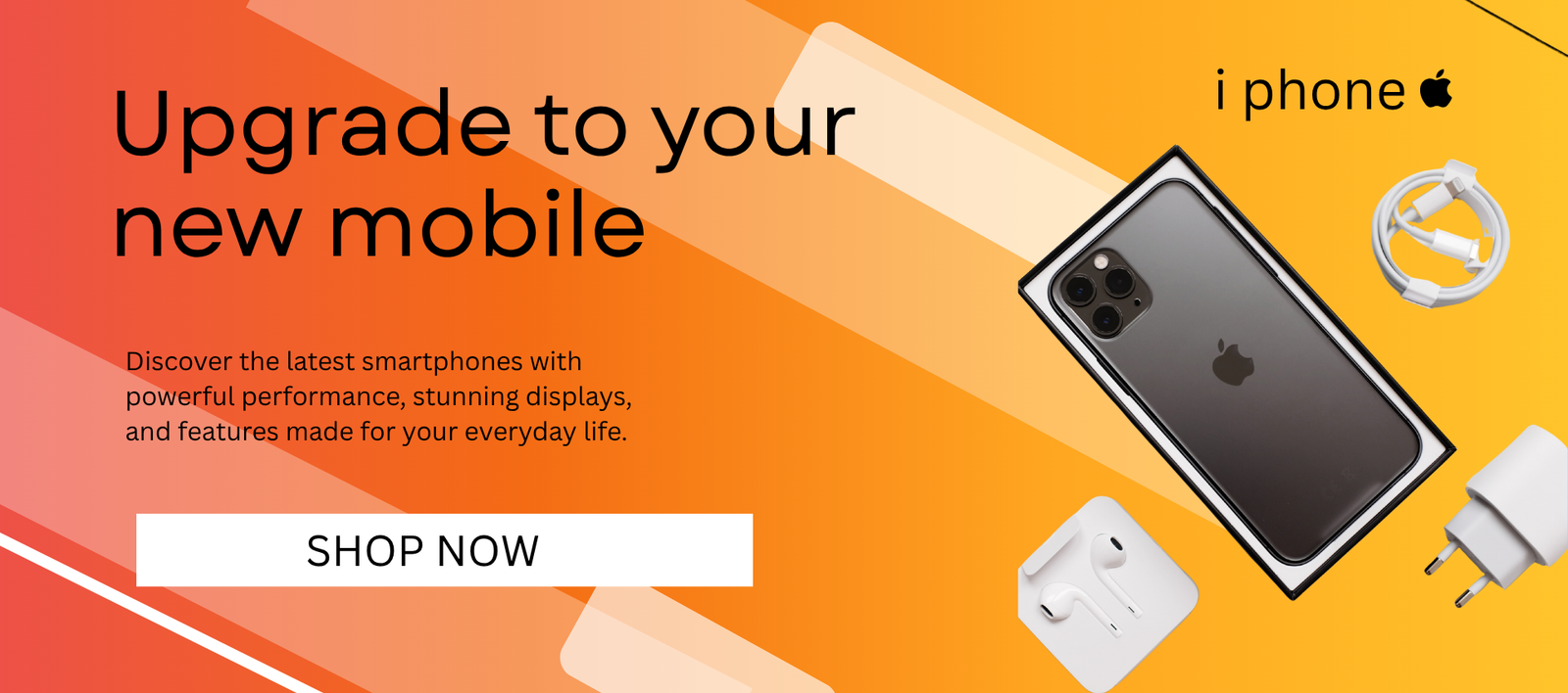 mobile banner for e commerce website