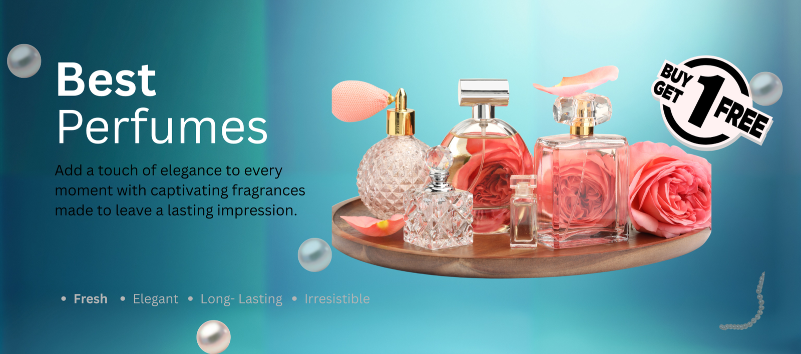 perfumes banner for e commerce website